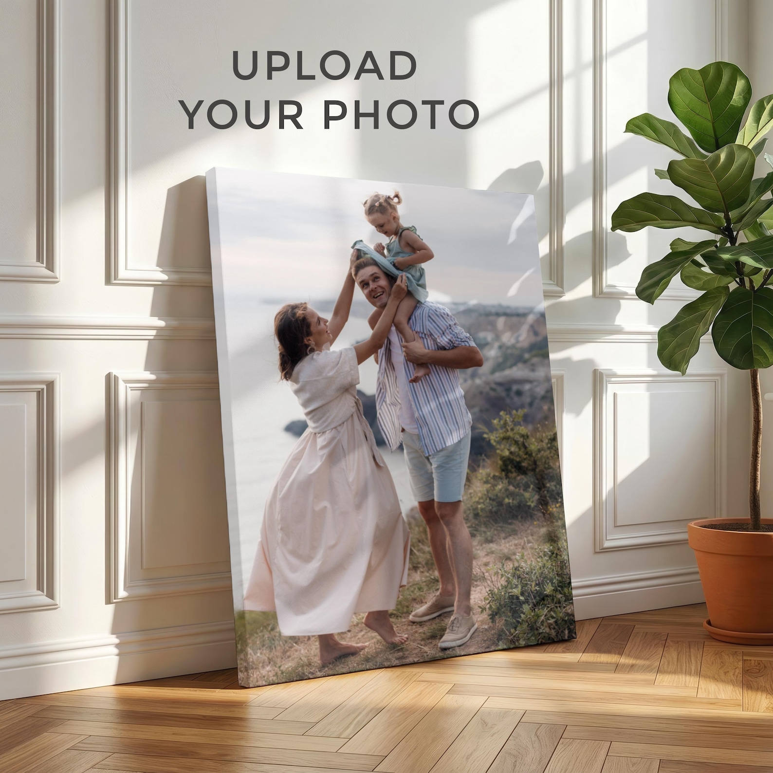 Home Textile - Toile photo personnalisée, Art mural familial