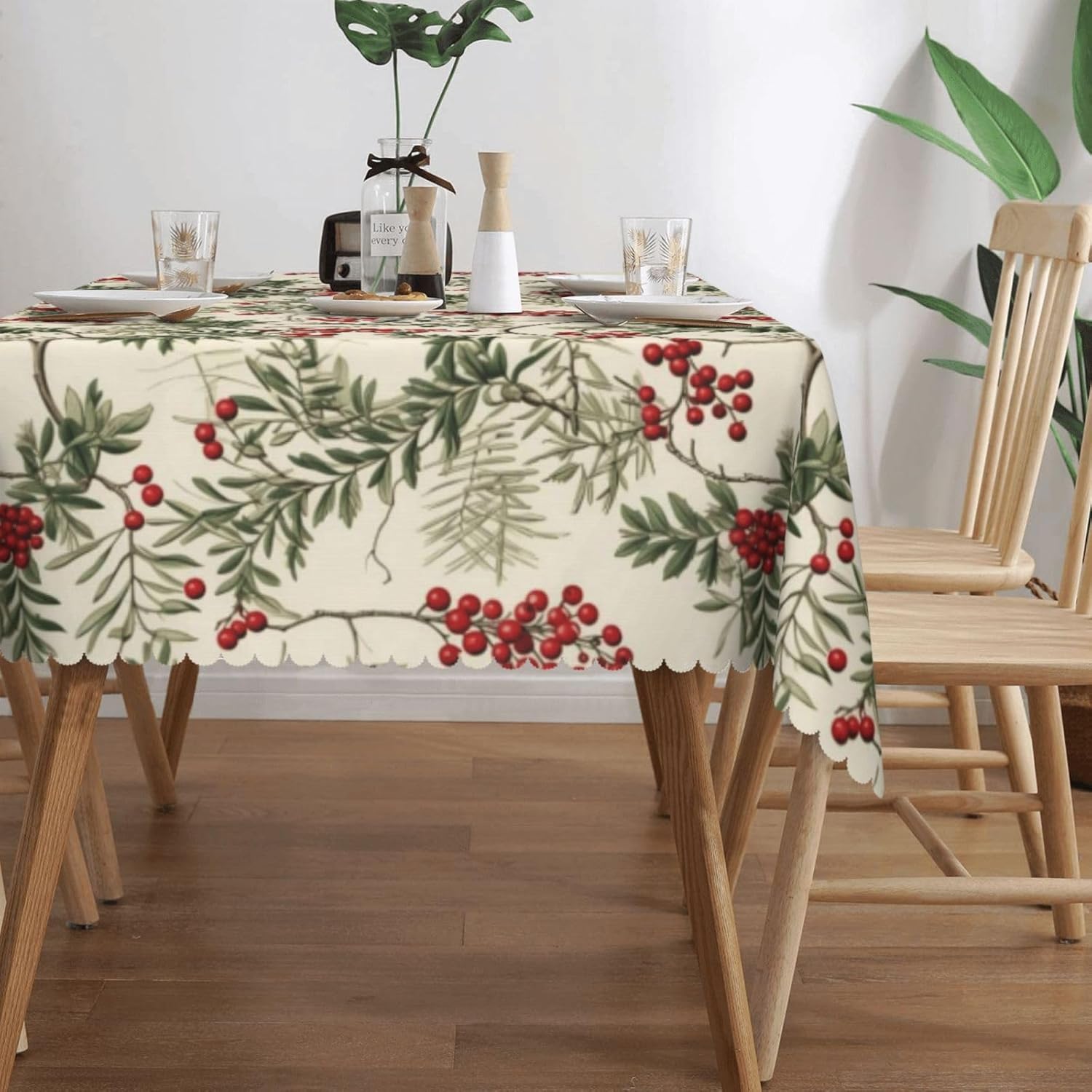 Nappe de Noël en aquarelle mot - Home Textiles Premium avis et prix