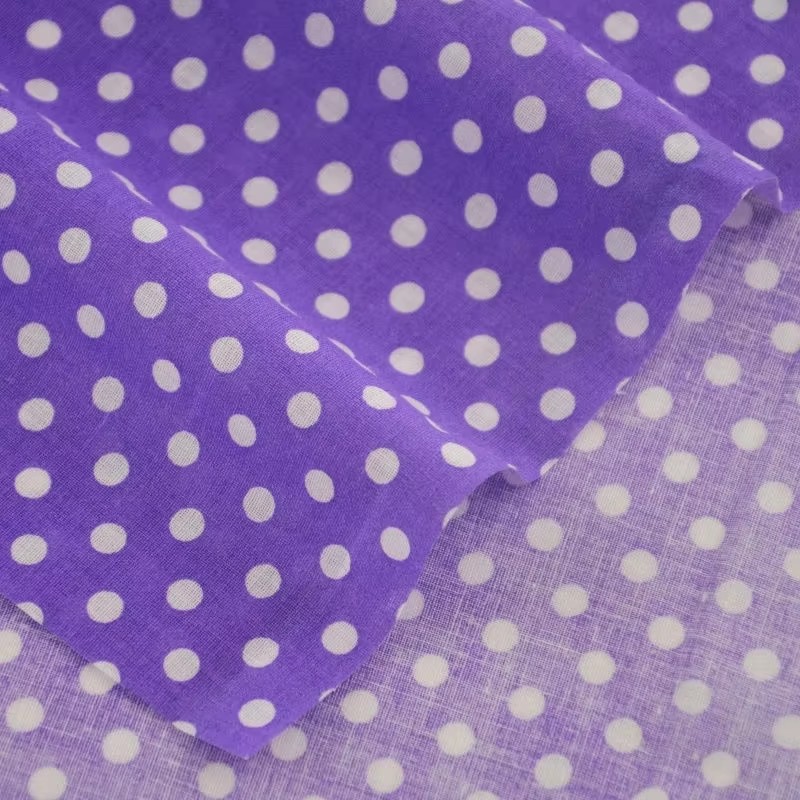Tissu en coton imprimé à pois  - Home Textiles Usa avis et prix